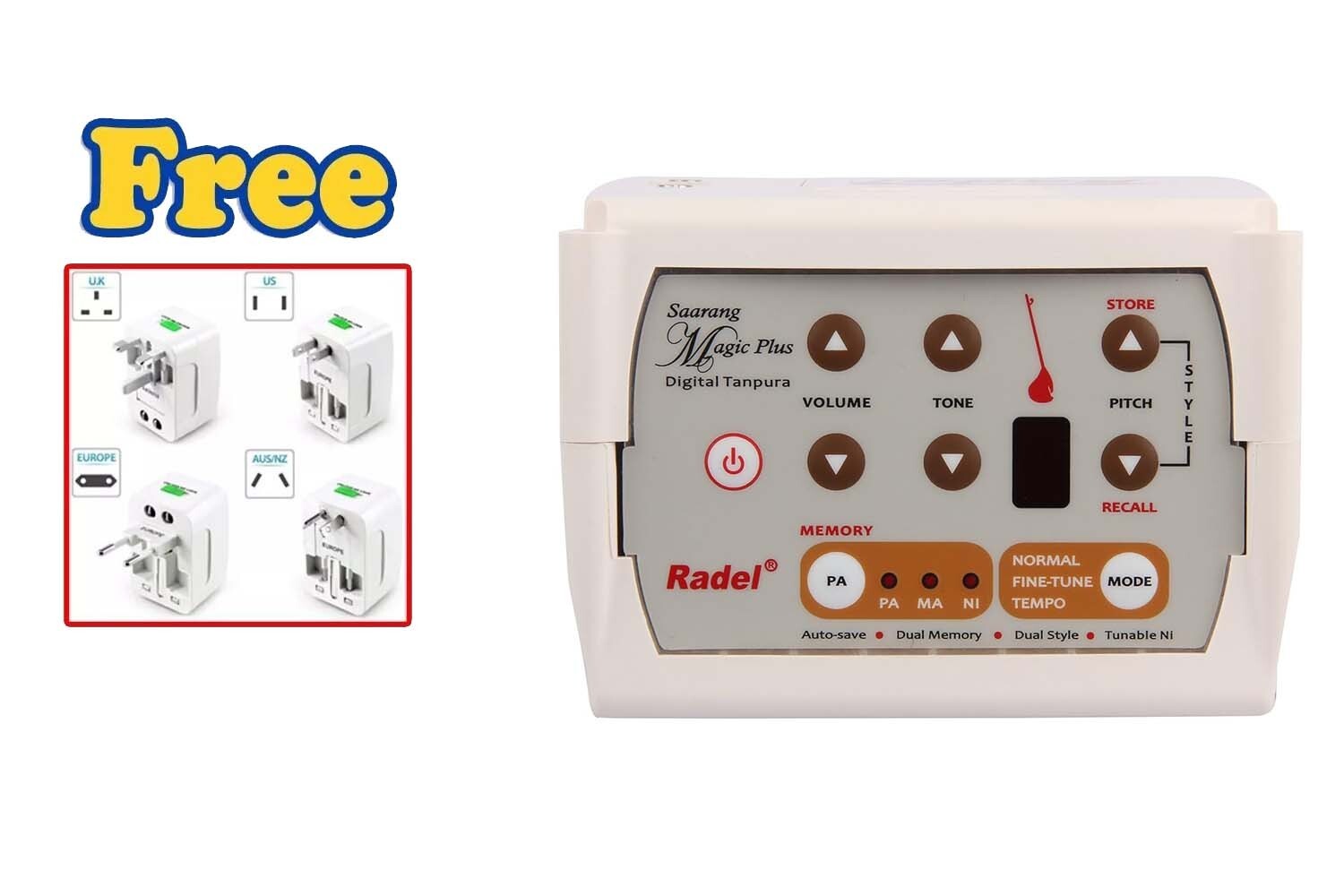 Radel Saarang Magic Plus Electric Digital Tanpura Shruti Box Musical instrument