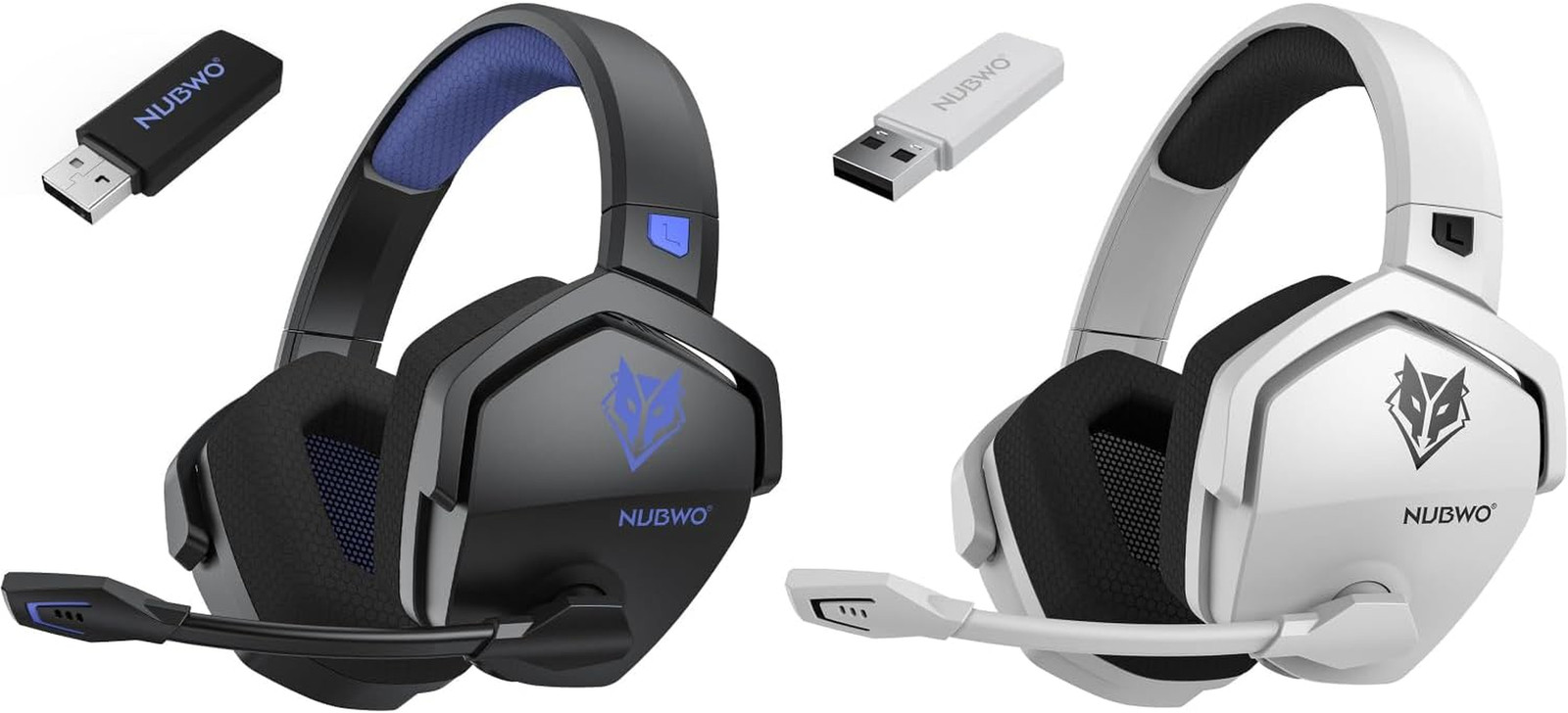 Wireless Gaming Headset with Mic for Ps5 Ps4 PC, Zero Interference