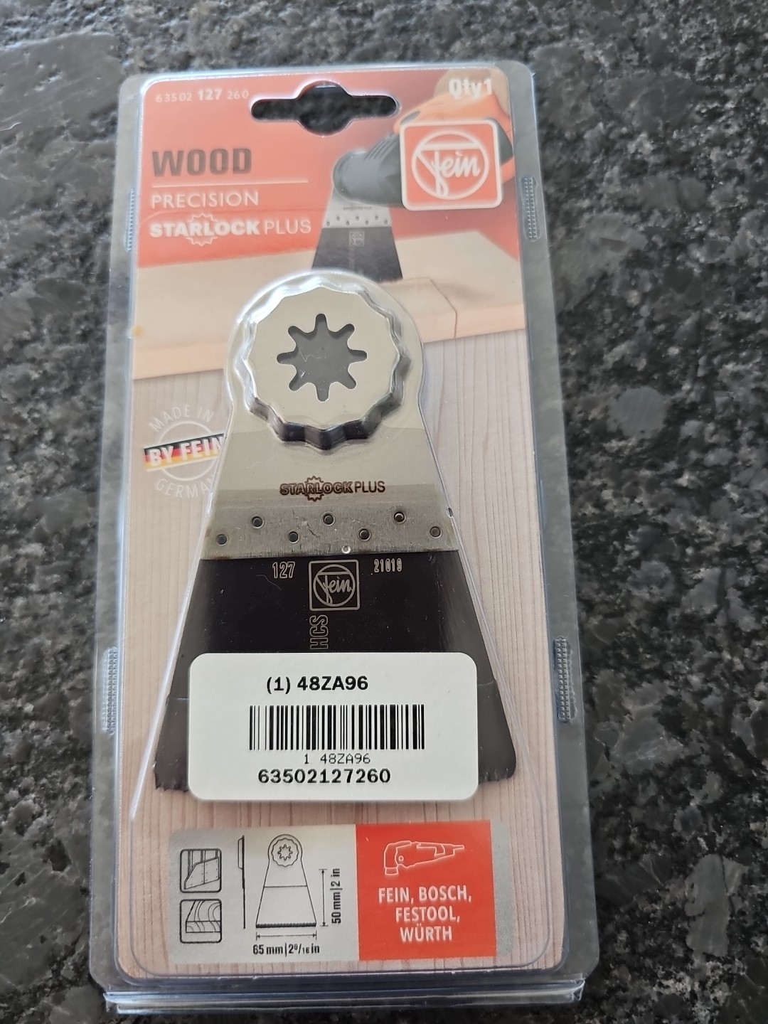 Fein Starlock Wood Oscillating 2 9/16 Inch (65mm) Multi-Tool Blade