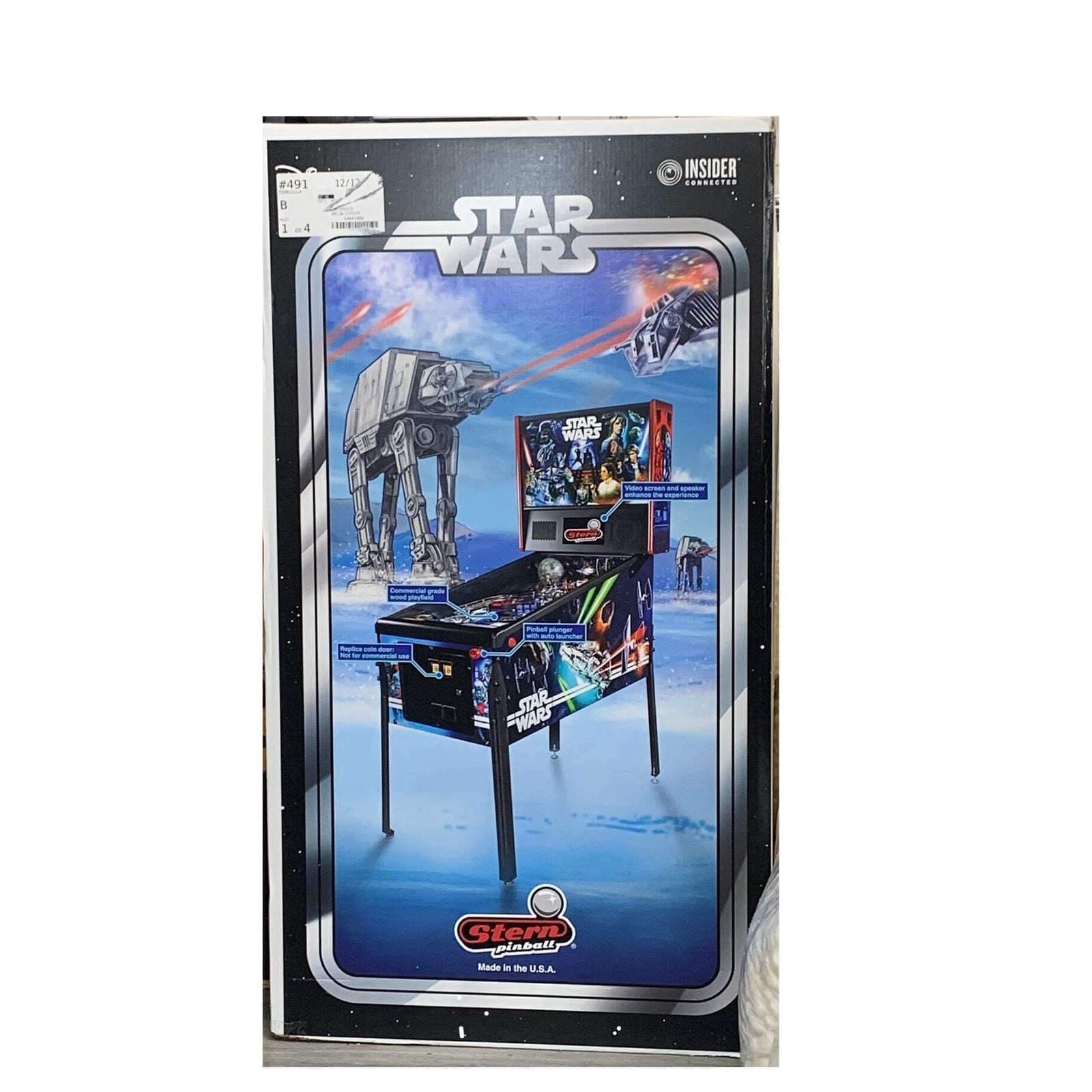 New Stern Star Wars Pinball P1 Home Edition Plus Pinball Machine 1948384