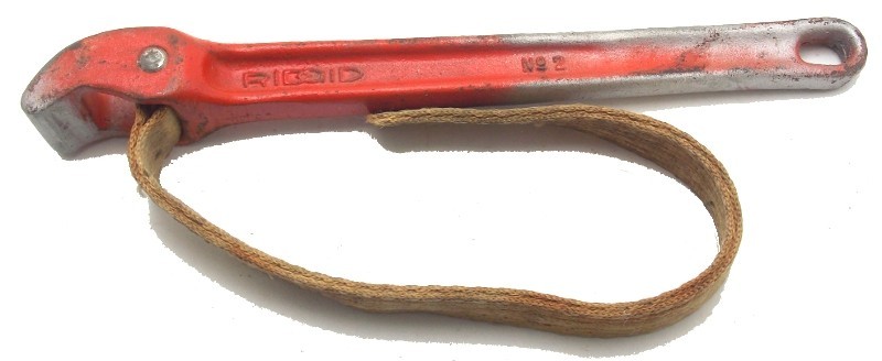 The Ridge Tool Co Ridgid No 2 Strap Wrench 16" Nylon Made in USA Used