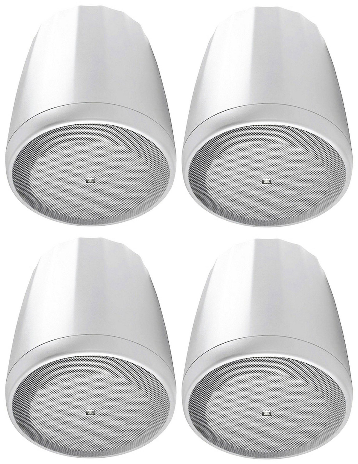 4) JBL Control 65P/T-WH 5.25" 70v White Pendant Speakers For Restaurant/Bar/Cafe