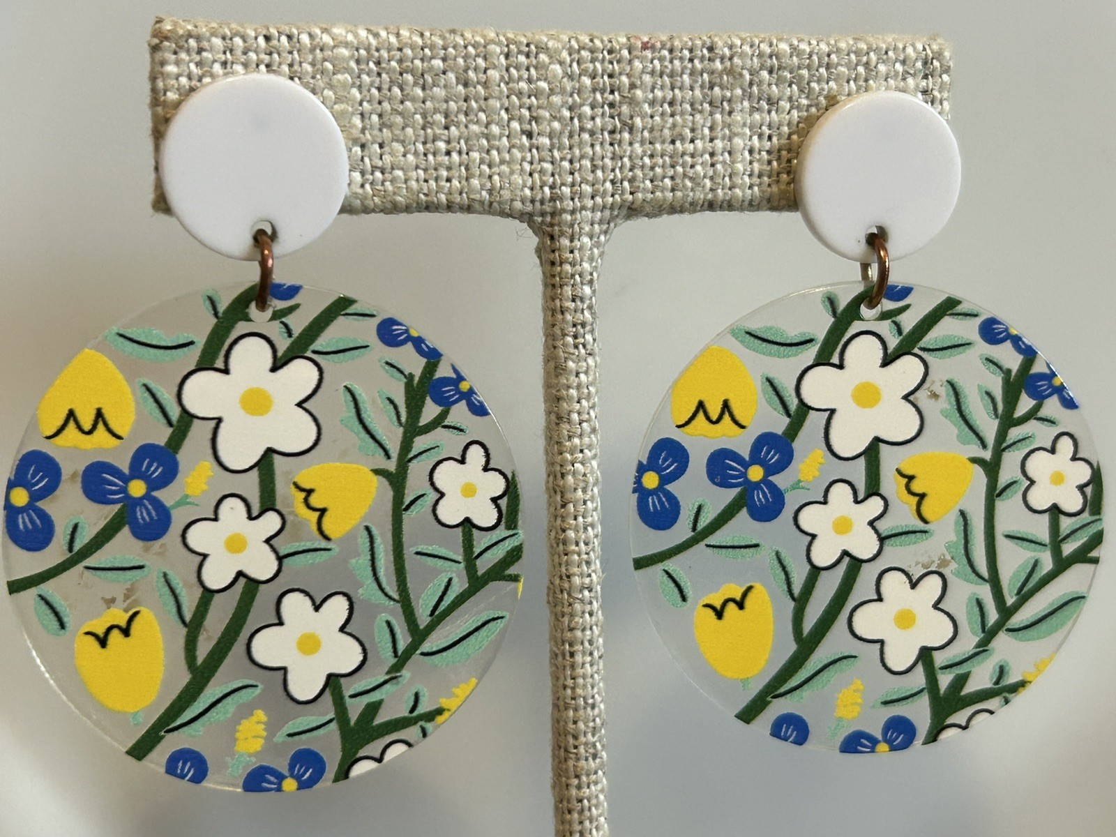 Daisies Tulips Dangling Earrings Cute For Summer