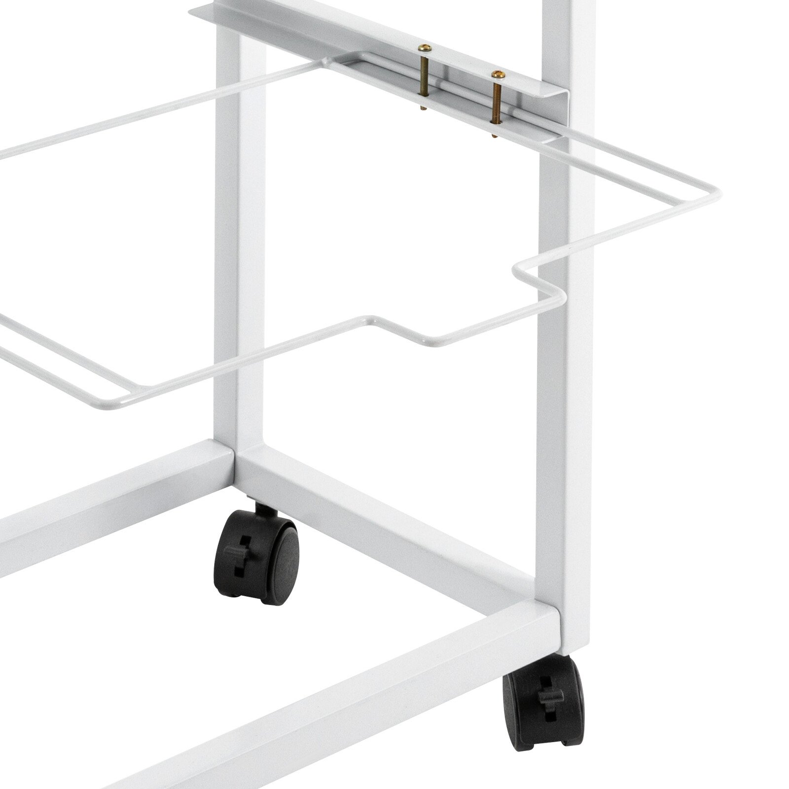Pull-out Movable File Carts Rolling Folder Carts 2 Tiers Hanging Files W/ Wheels