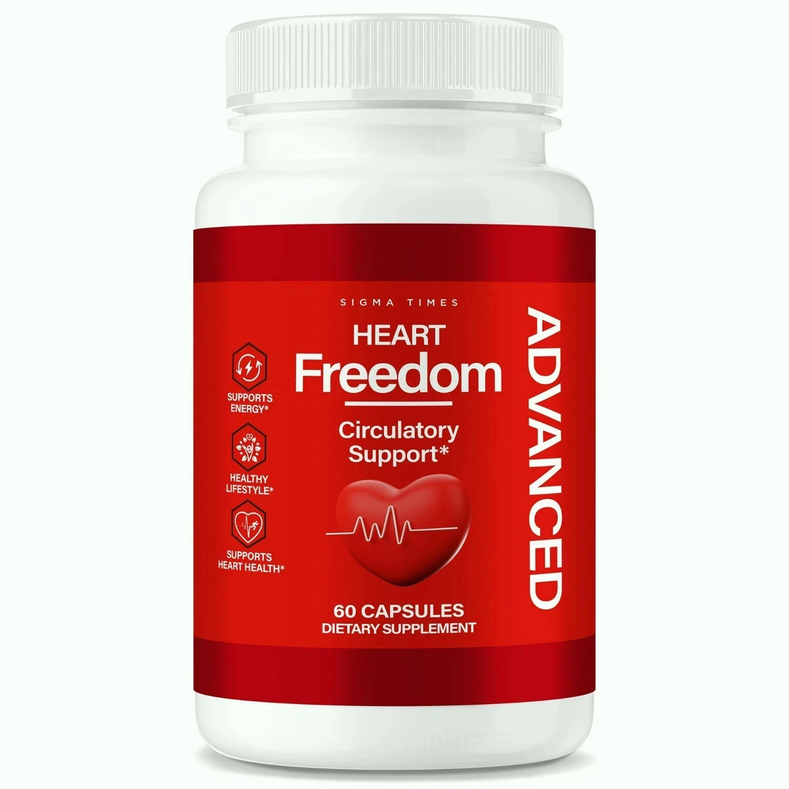 Heart Freedom Blood Support Pills for Blood Sugar & Pressure 60ct | Pack of 3