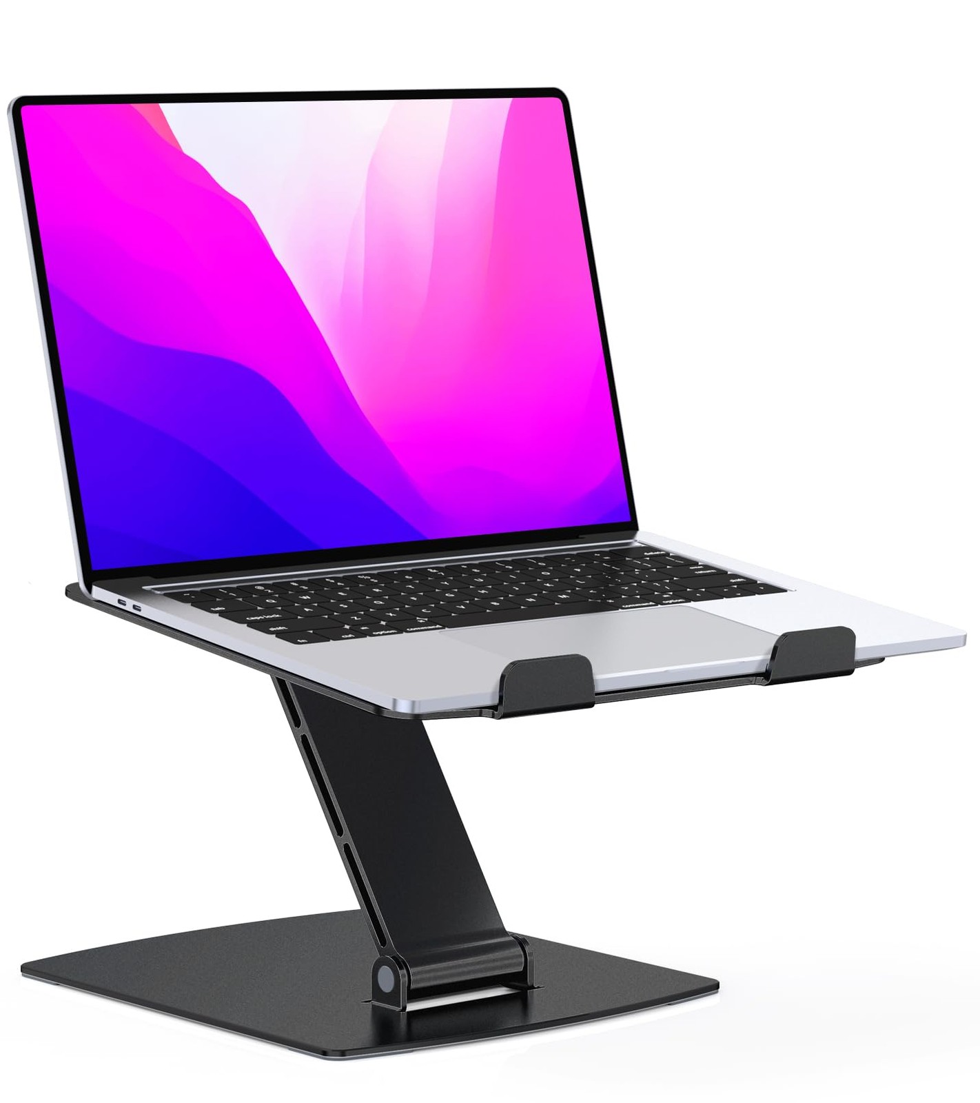 Laptop Stand for Desk, Aluminum Adjustable Foldable Laptop Riser, Ergonomic C...