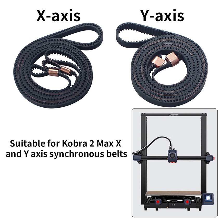 3D Printer Timing Belt 2GT for Anycubic Kobra2 Max 3D Printer X Y Axis Accessory