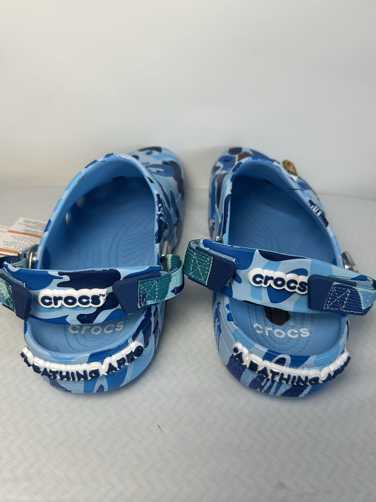 Bape X Crocs Blue Camo Men's Size9 (No Box)