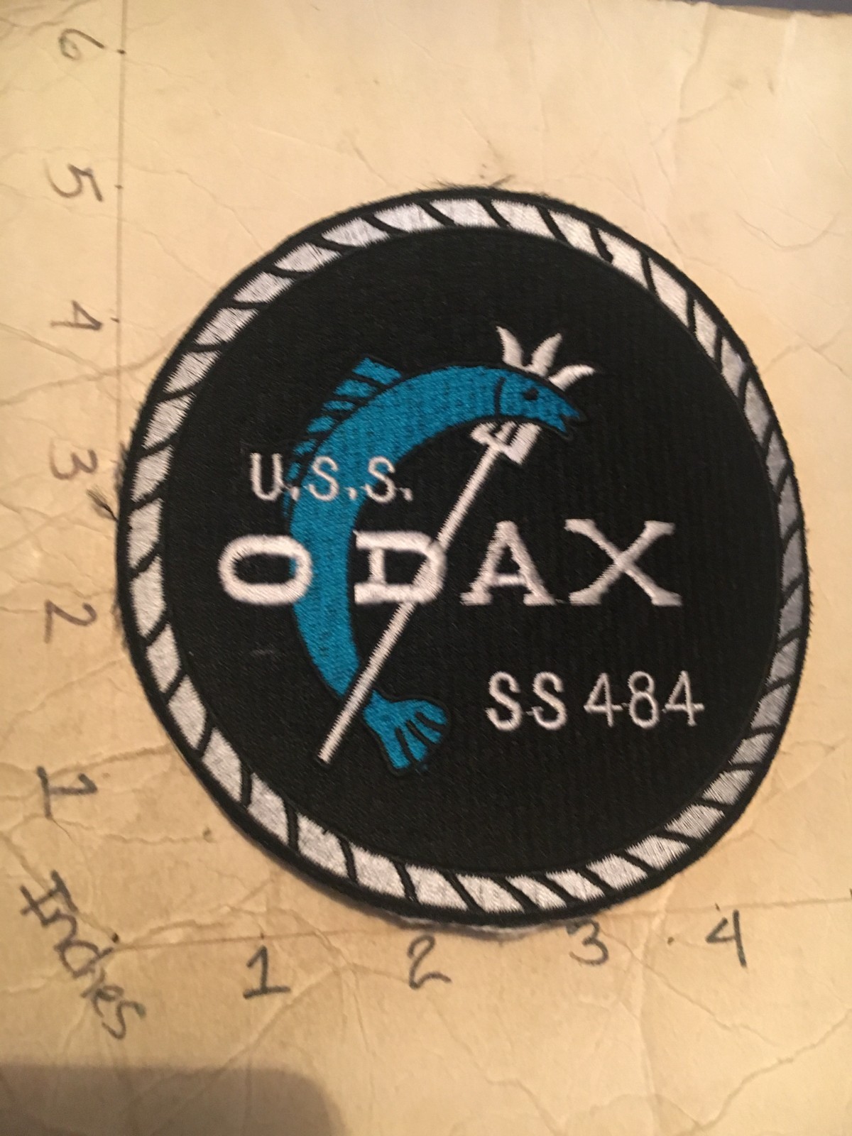 US NAVY USS Odax SS-484 Submarine Patch 8/1/25