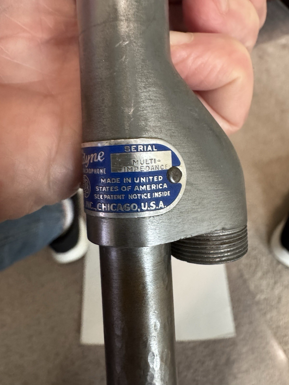 Vintage Shure Unidyne Model 55S Microphone USED, Untested