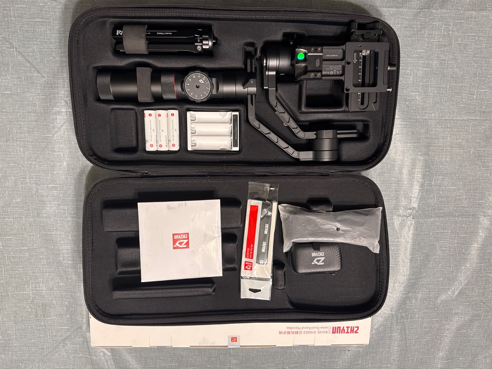 Used 2 times! Zhiyun Crane2 Gimbal & Cntrlr for DSLR And NEW handles