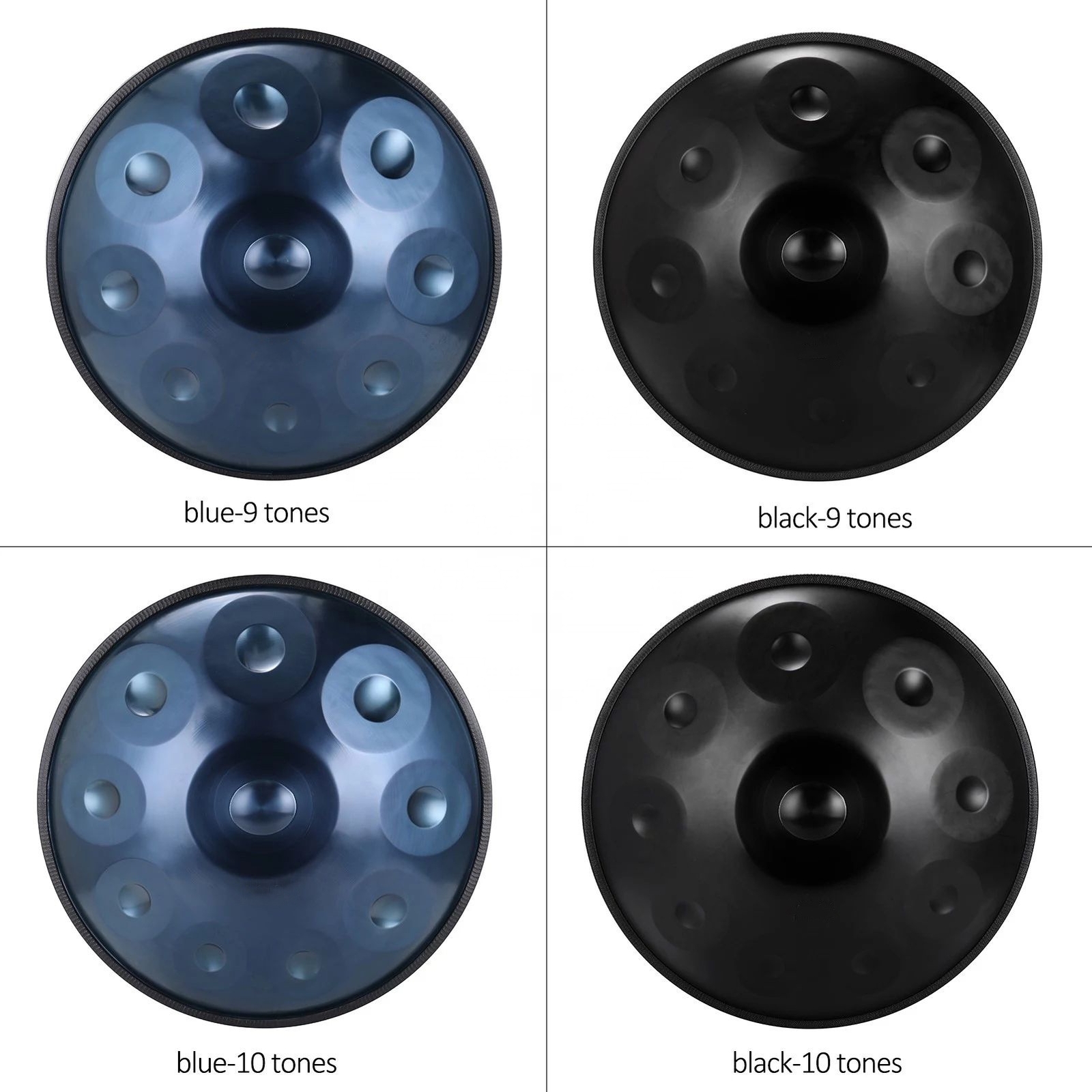 440Hz D Minor 9/10 Notes Handpan Steel Tongue Drum Massive Percussion Hand Drum