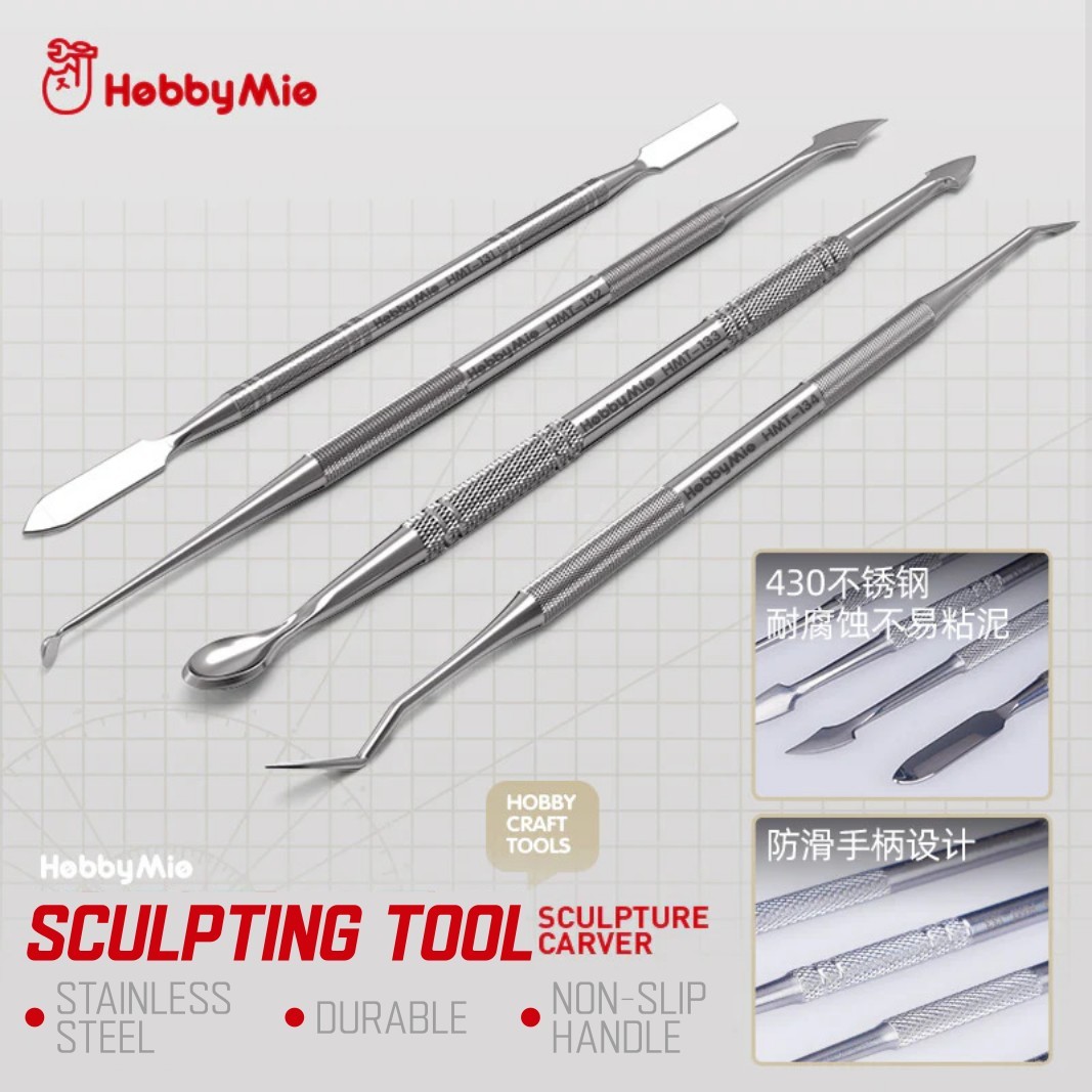 Hobby Mio: Sculpting Tool - 430 Stainless Steel - Double-Sided Singles 4 Options