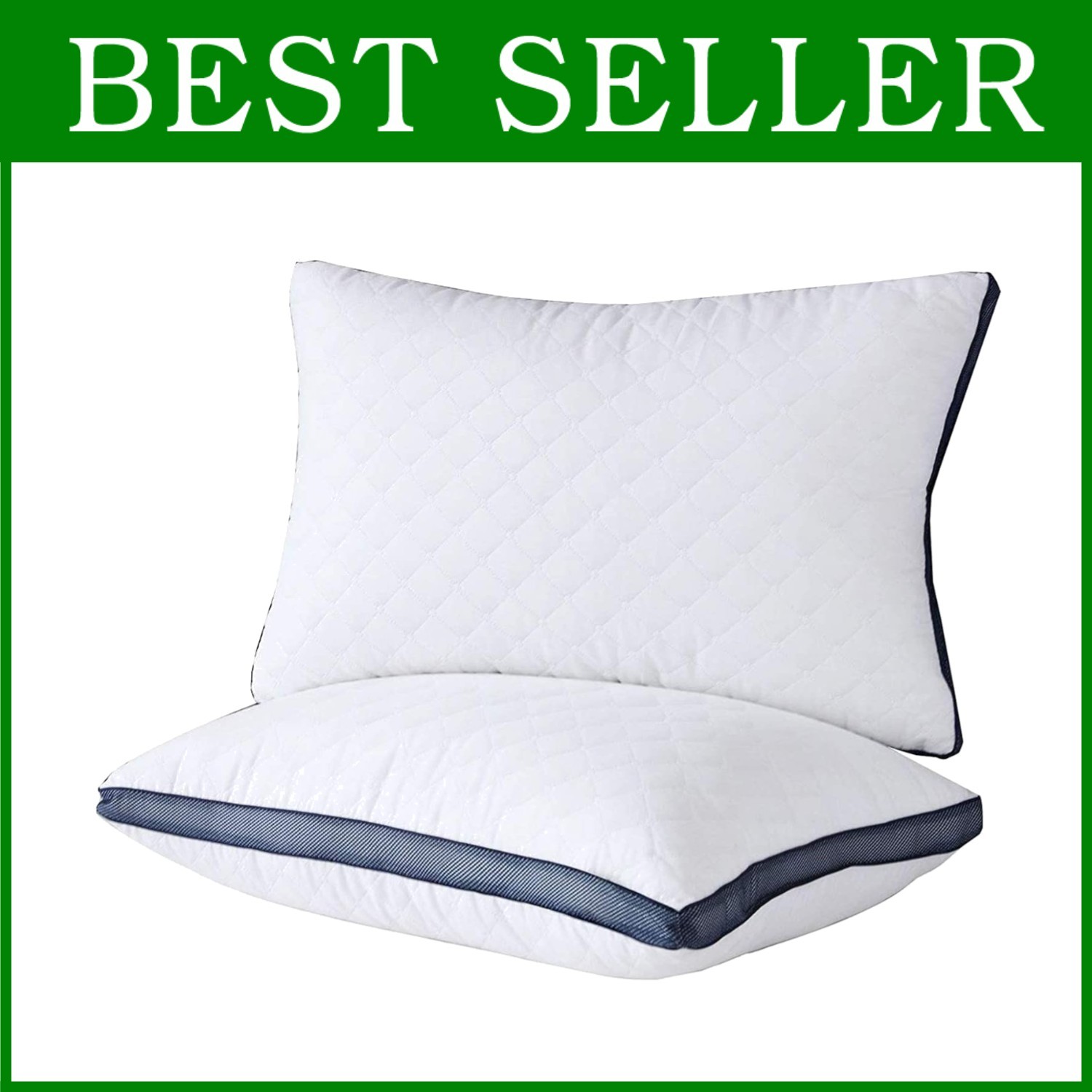 Luxury Hotel Pillows 2-Pack, Queen Size Set