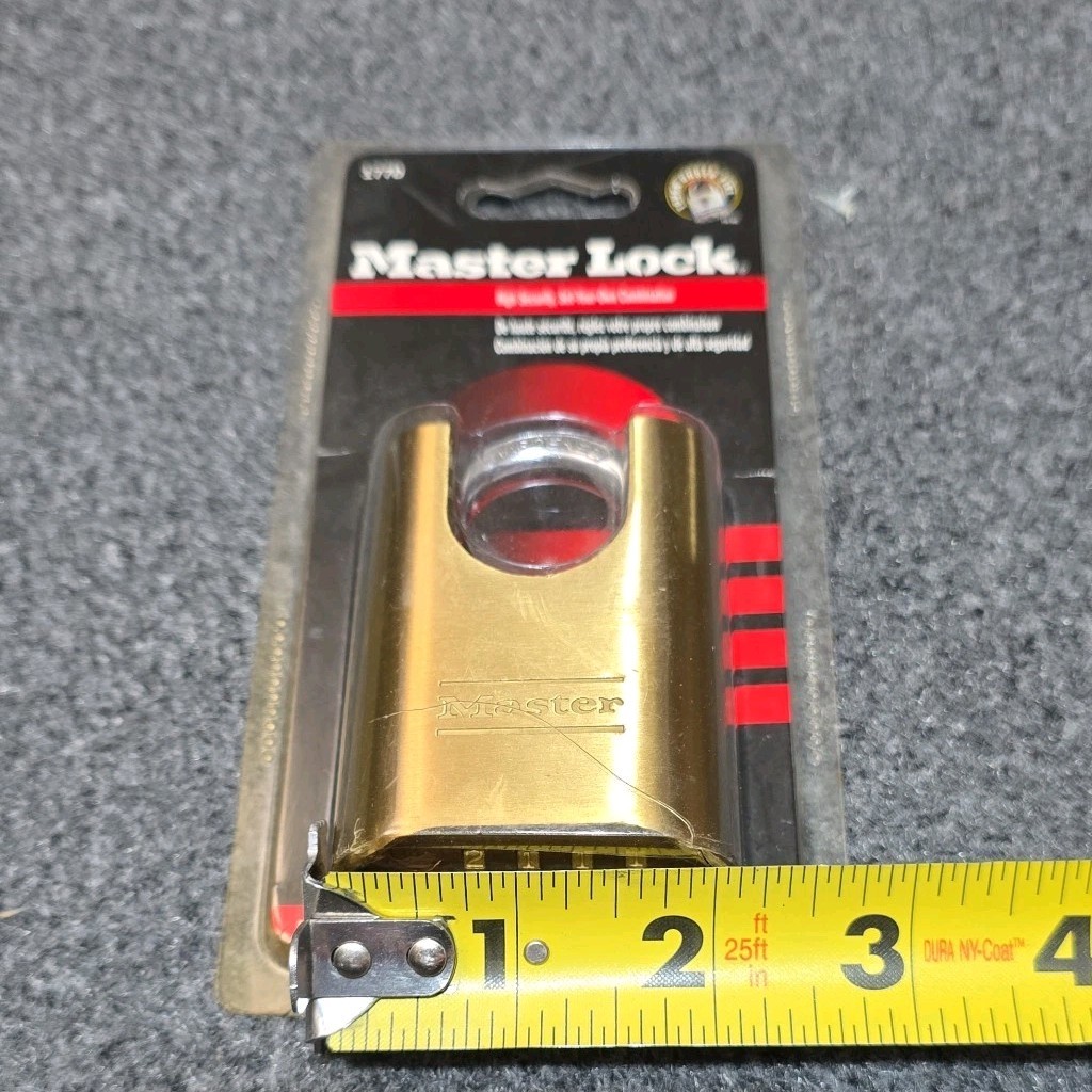 Master Lock Brass Circa Combination Padlock 177D Heavy Duty