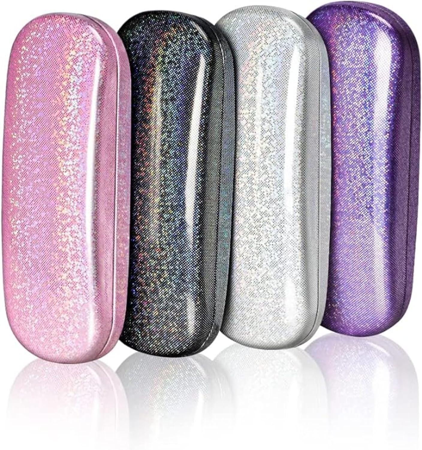 Eyeglasses Case,(4 Piece) Unisex Hard Shell Eyeglasses Cases Protective Case for