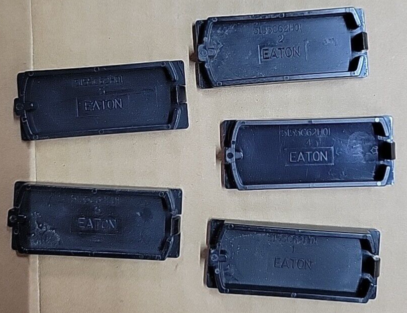 LOT OF 5 Eaton Cutler-Hammer 5155C62H01 Blank Plate, Circuit Breaker Fillers
