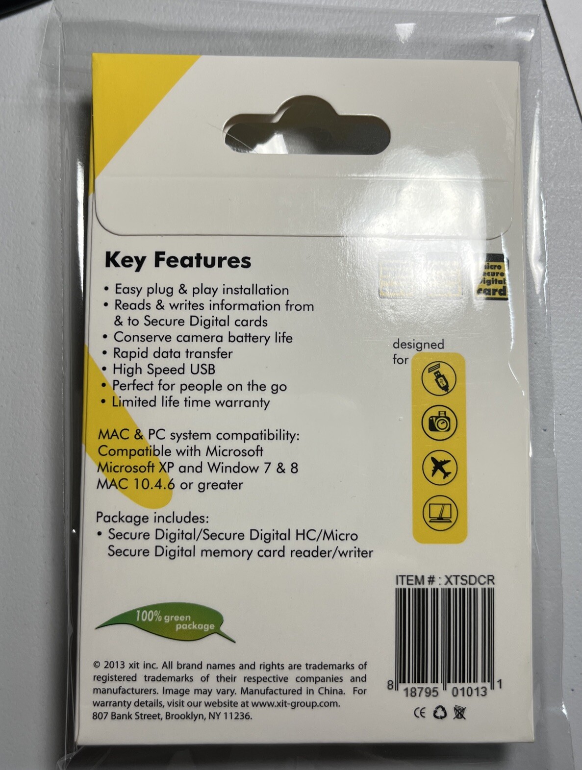 New Xit SD/SDHC Micro SD high speed USB card reader and writer