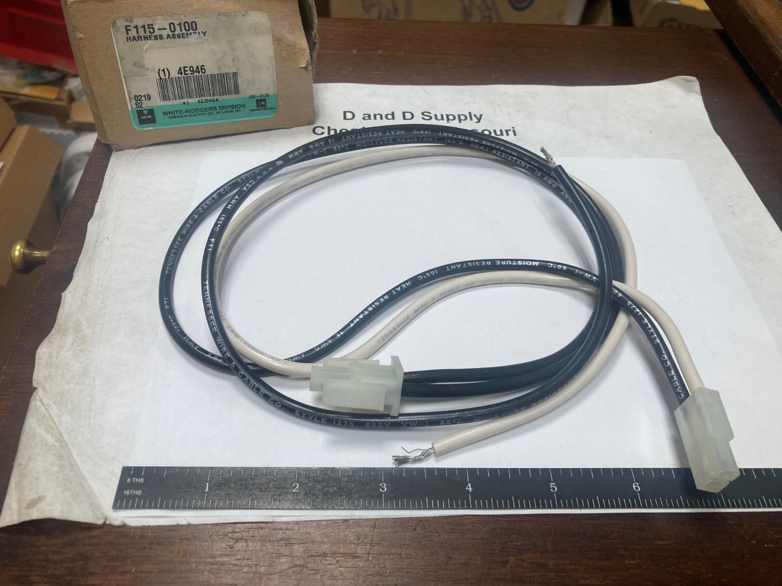 White Rodgers F115-0100,  Harness Assembly, 4E946