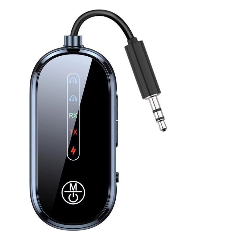 1 Pcs Bluetooth 5.4 Dual-Device Transmitter Receiver Adapter Car Audio 3.5mm Aux