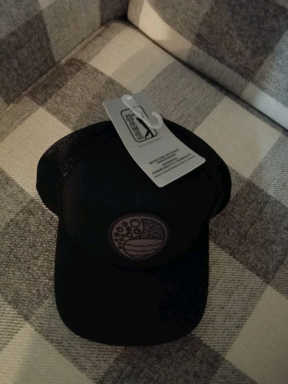PGA Tour Aquatic Trucker Adjustable Golf Hat Cap - Caviar