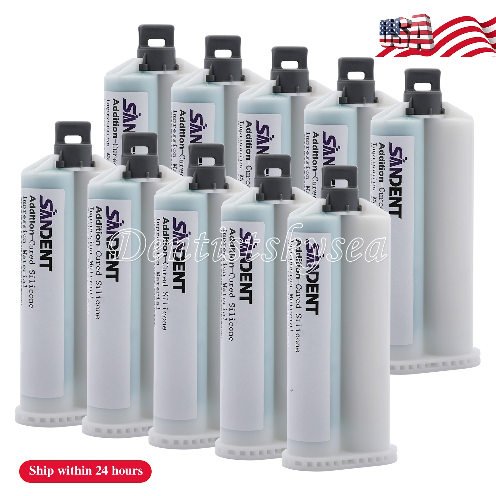 Heavy Body Fast Rapid Set Dental Impression Material 50mL Cartridge VPS PVS USA