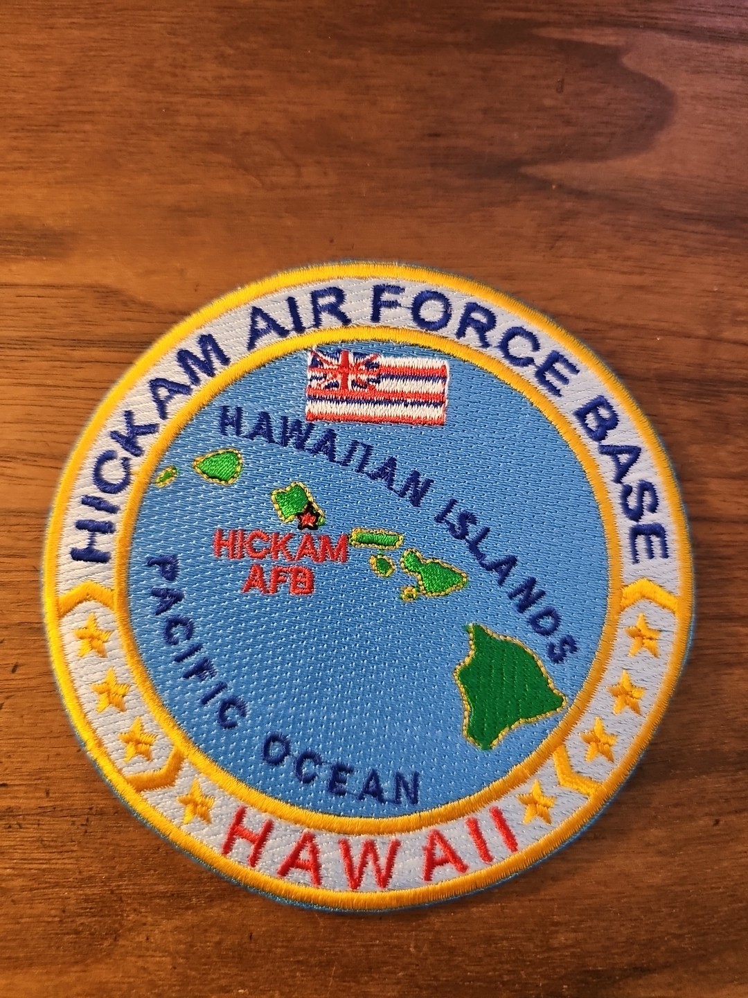 USAF BASE PATCH, HICKAM AIR FORCE BASE, HAWAII