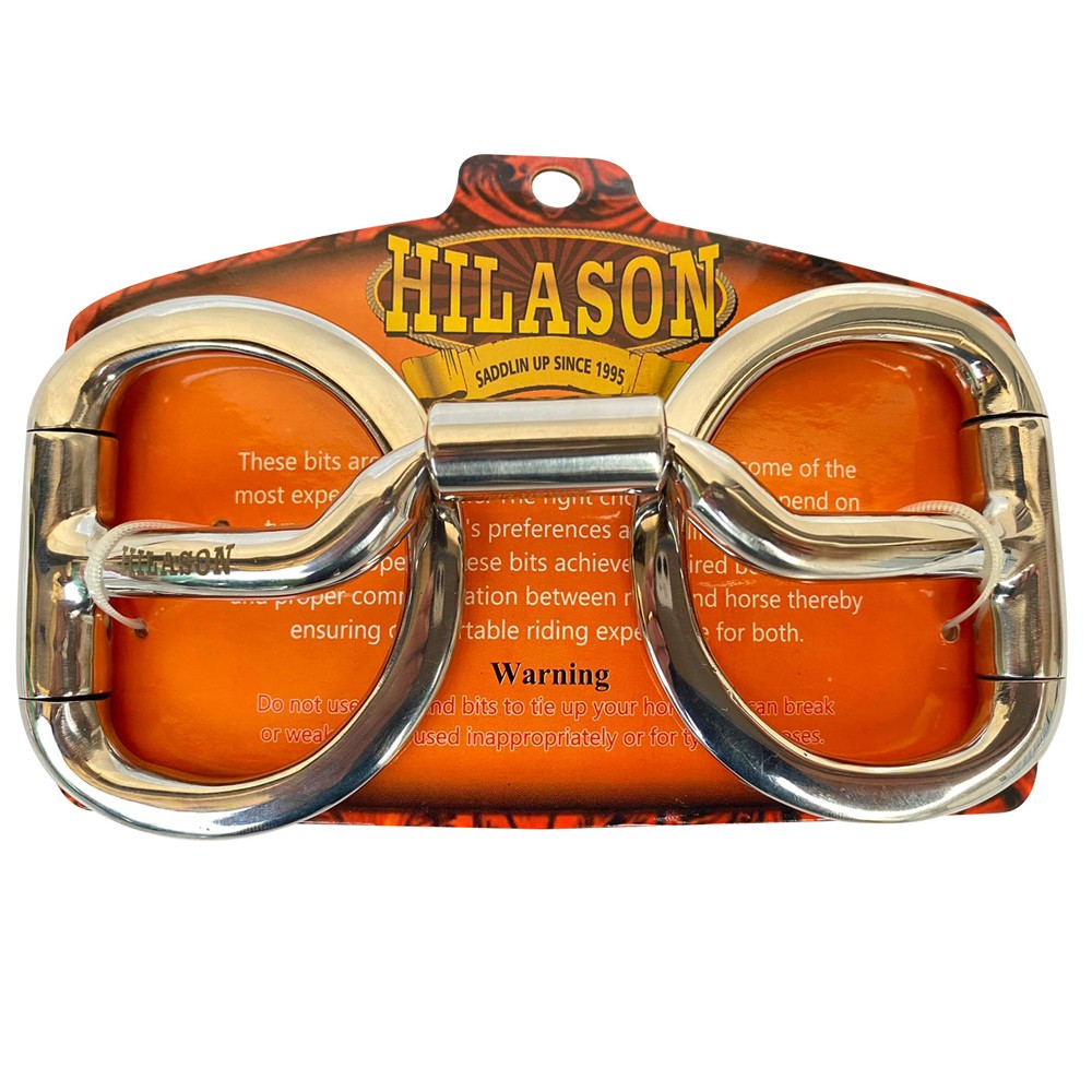 HILASON Medium Port Snaffle Bit 5 Inch Stainless Steel Western Horse Training