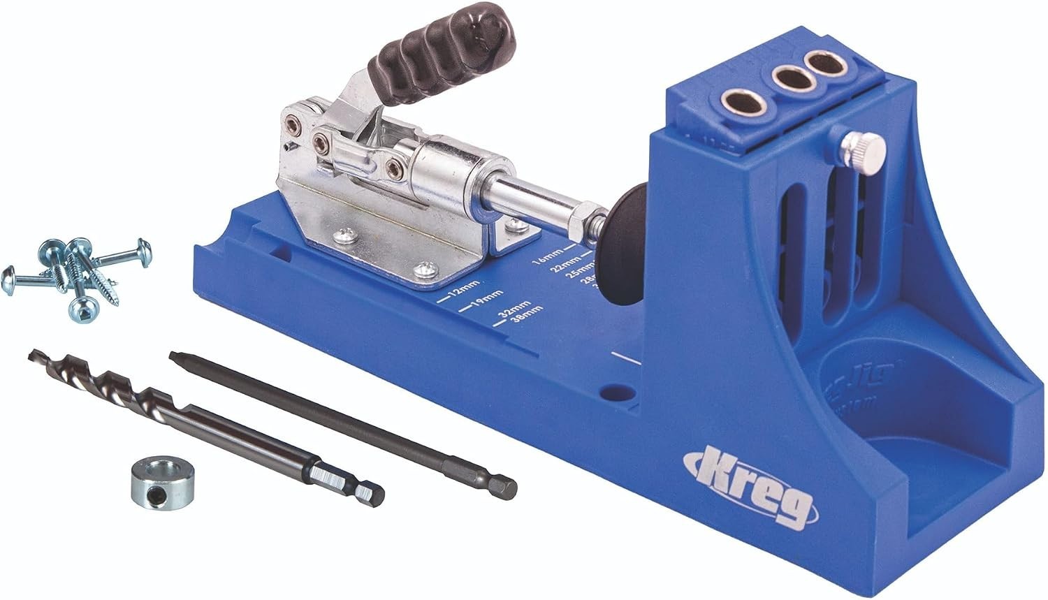 K4 Pocket Hole Jig - Adjustable, Versatile Jig for Strong Joints - Create Per...