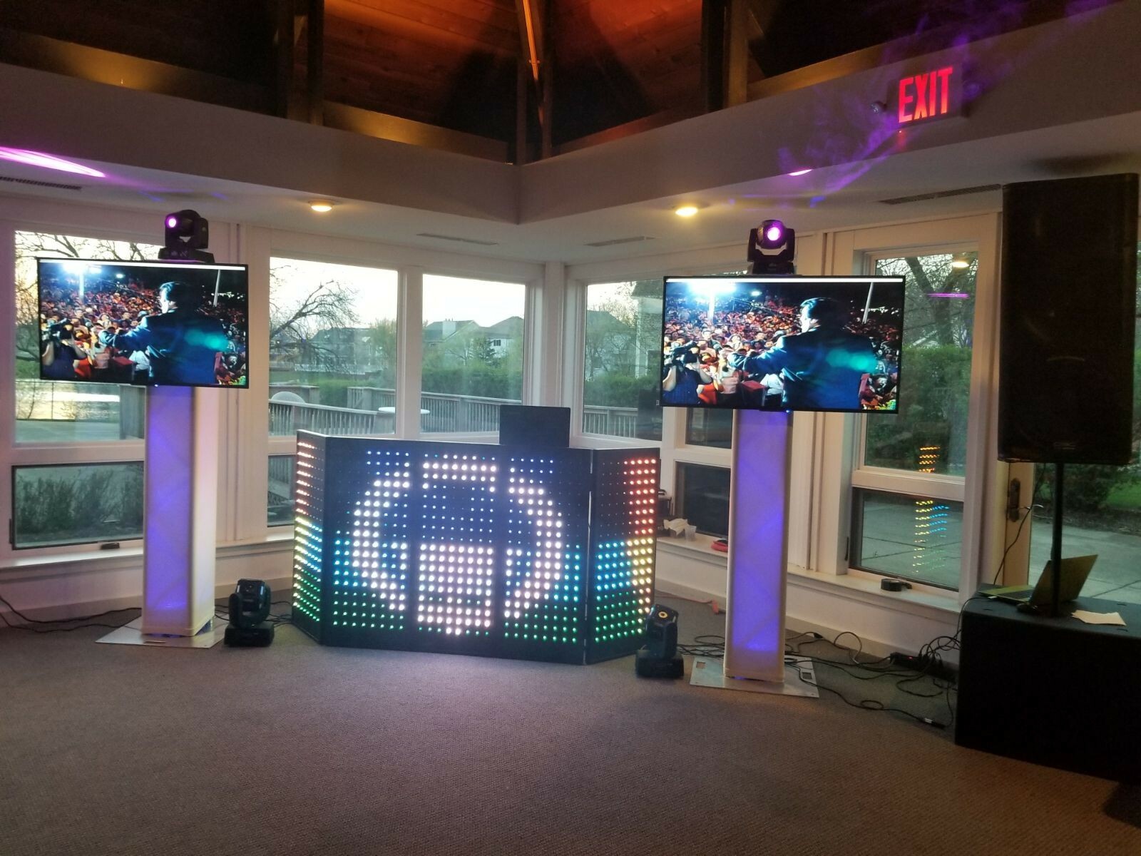 LED Pixel DJ Booth/ Facade Panels, 5 Detachable Panels