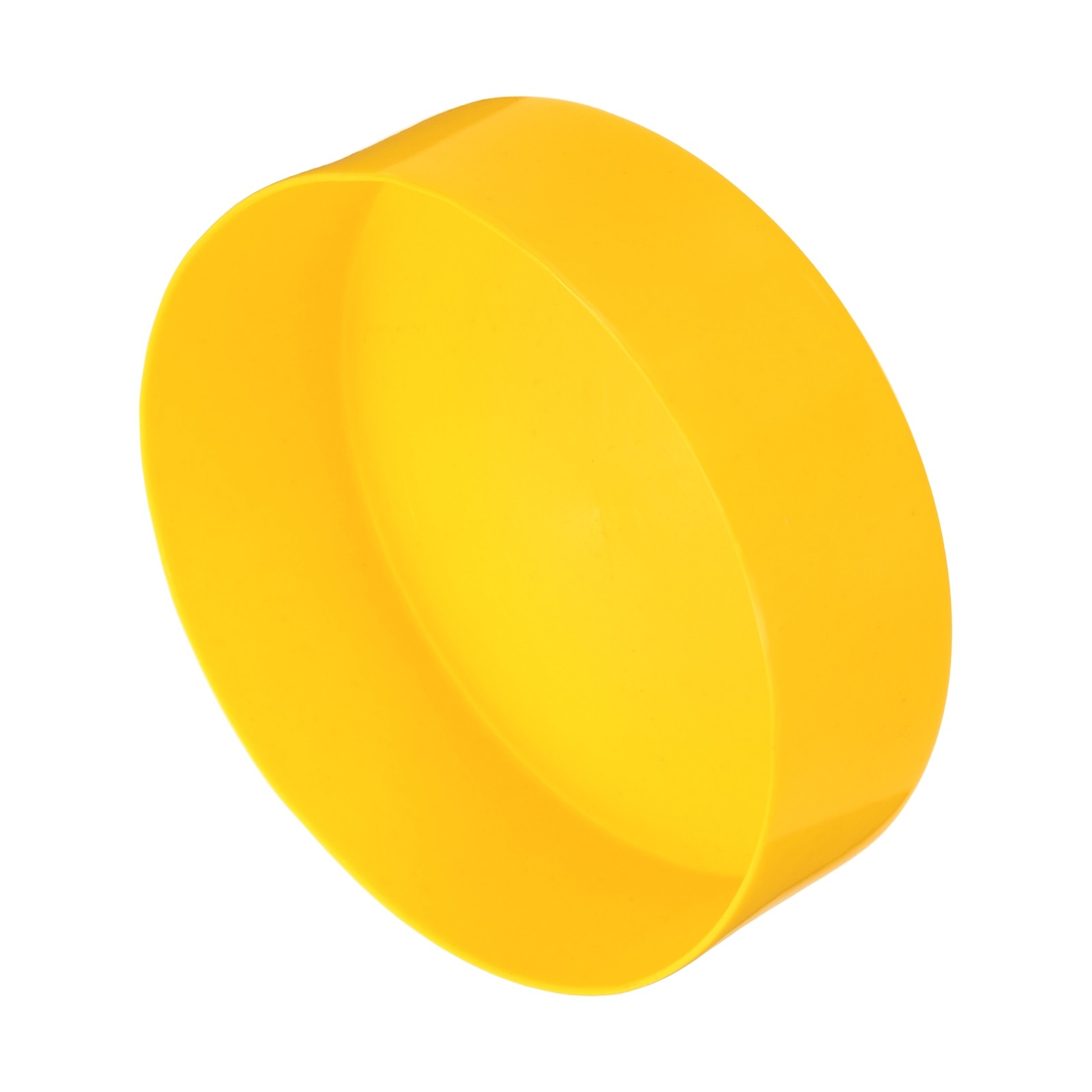Yellow 180mm Rubber End Caps Round Vinyl Plug Insert Rubber Flexible