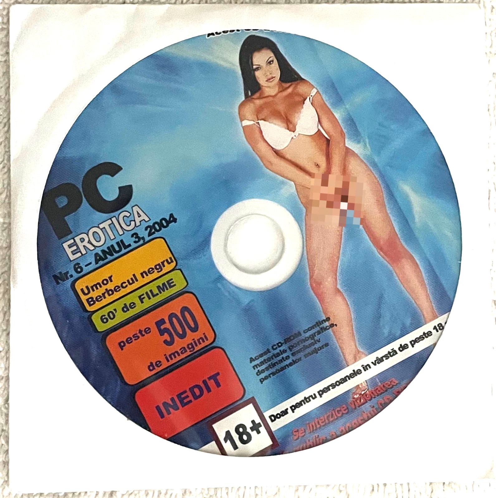 Vintage 2004 PC EROTICA Nr. 6 Romanian Adult CD-ROM Retro Tech Media Collectible