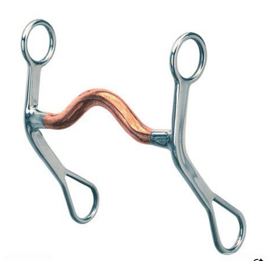 Western Copper Port Horse Bit Stainless Steel Shank Correction Bit Training Show