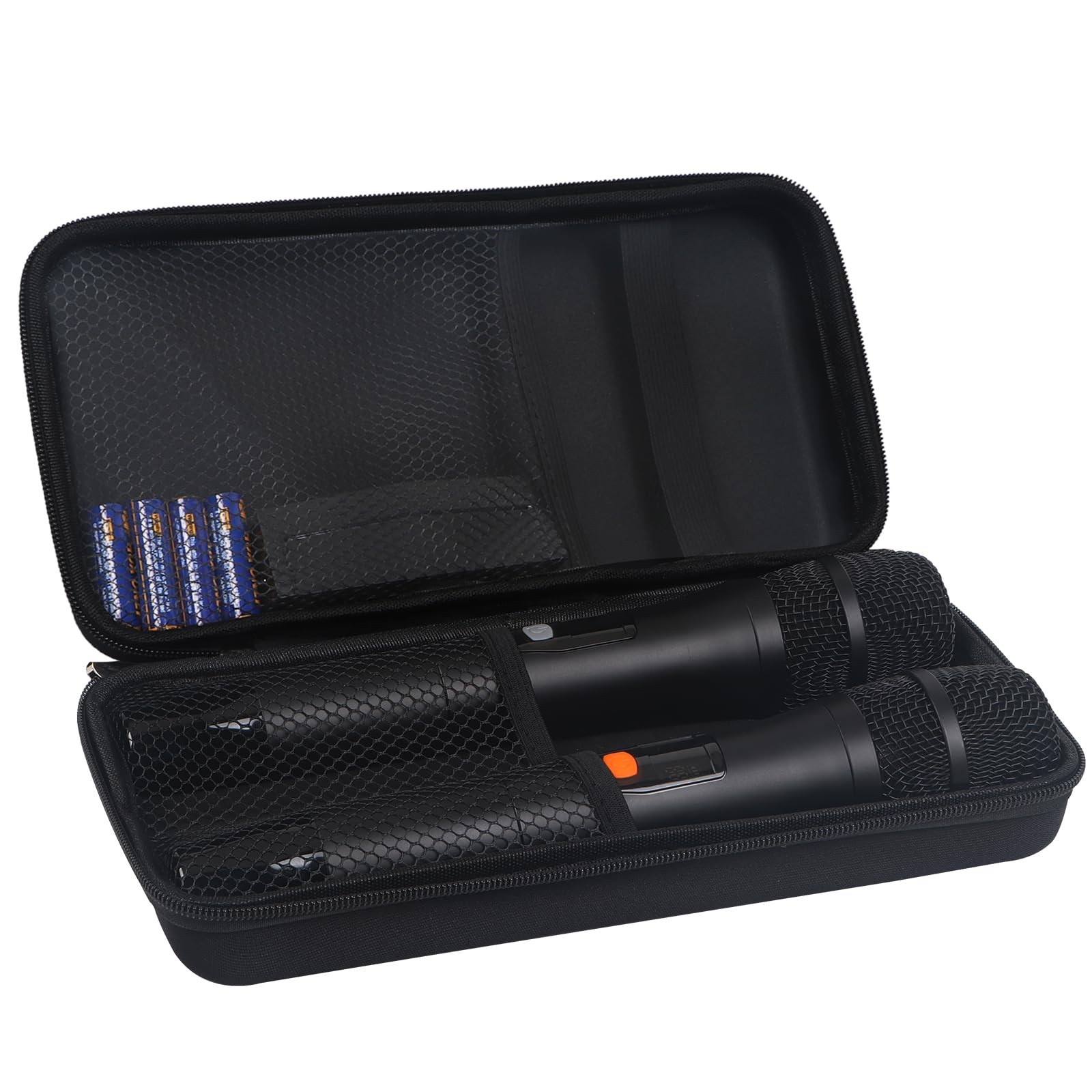 Kmise Microphone Case, Bag for 1.5*10.6 inches (case size), Black