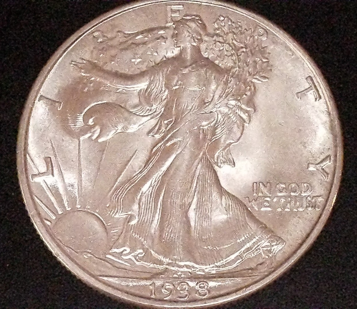 Uncirculated 1938 Philadelphia Mint Walking Liberty Half Choice to Gem BU