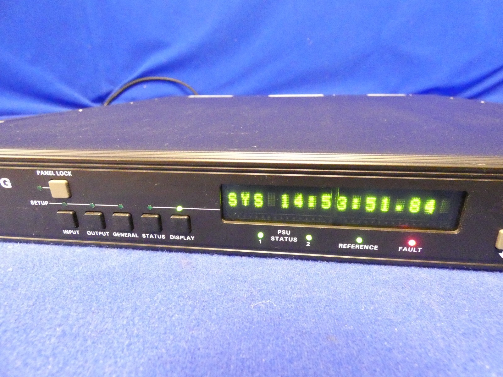 Evertz 5600MSC Master Clock/SPG w/ 2PS STGM, HTG T (tested-working fans ok)