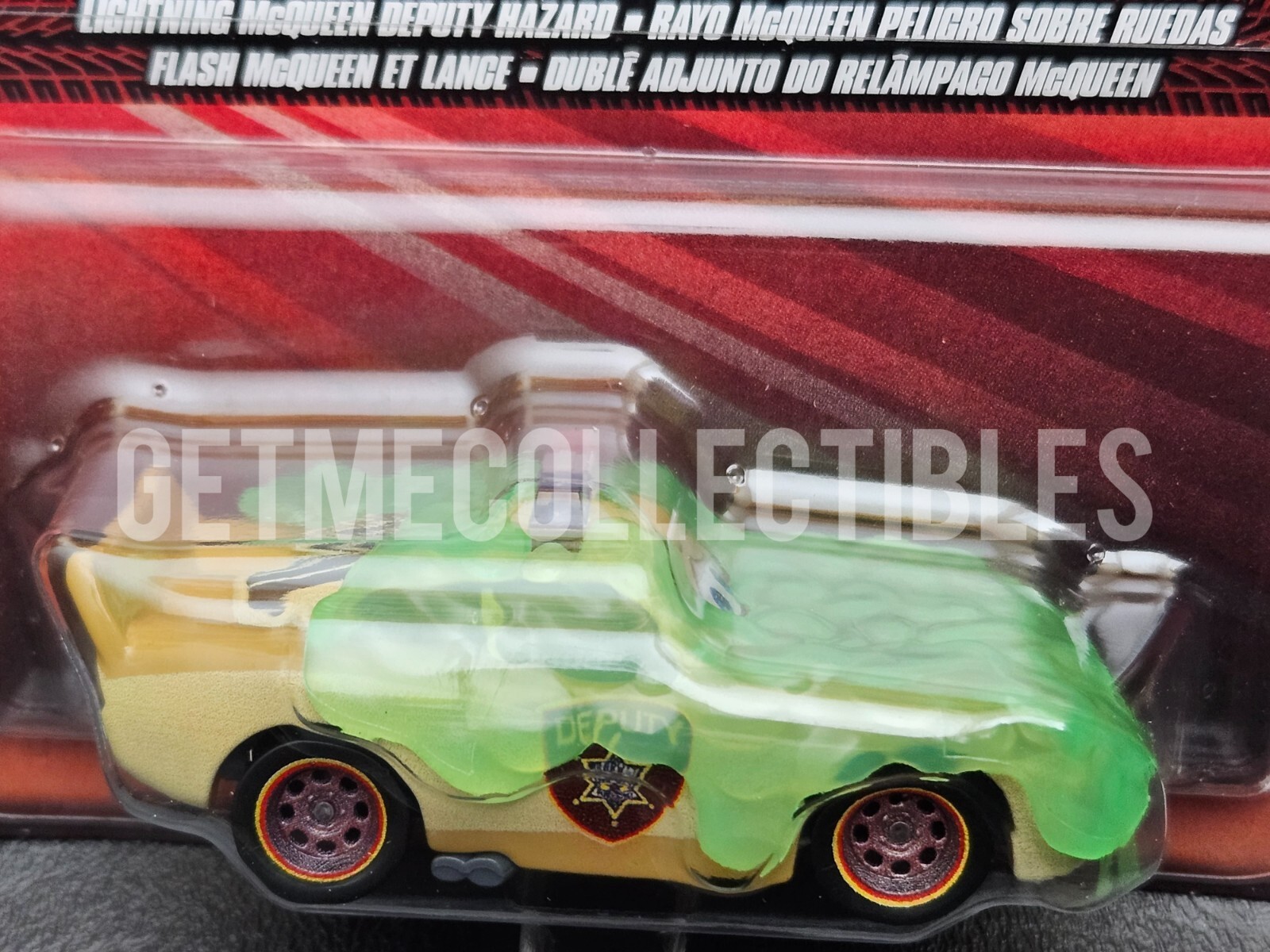 DISNEY PIXAR CARS SLIME COVERED LIGHTNING MCQUEEN DEPUTY HAZARD 2024 SAVE 6% GMC