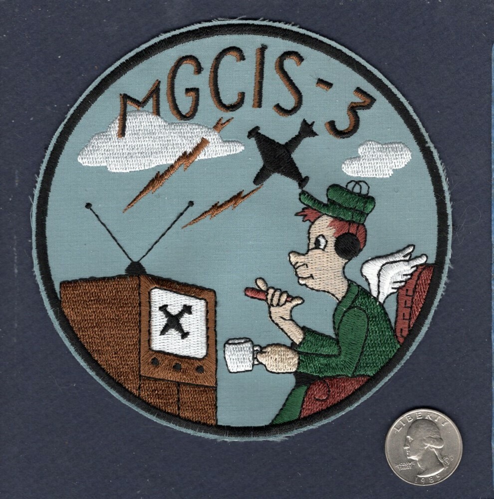 MGCIS-3 Marine Ground Control Intercept Squadron 3 USMC Aviation Patch