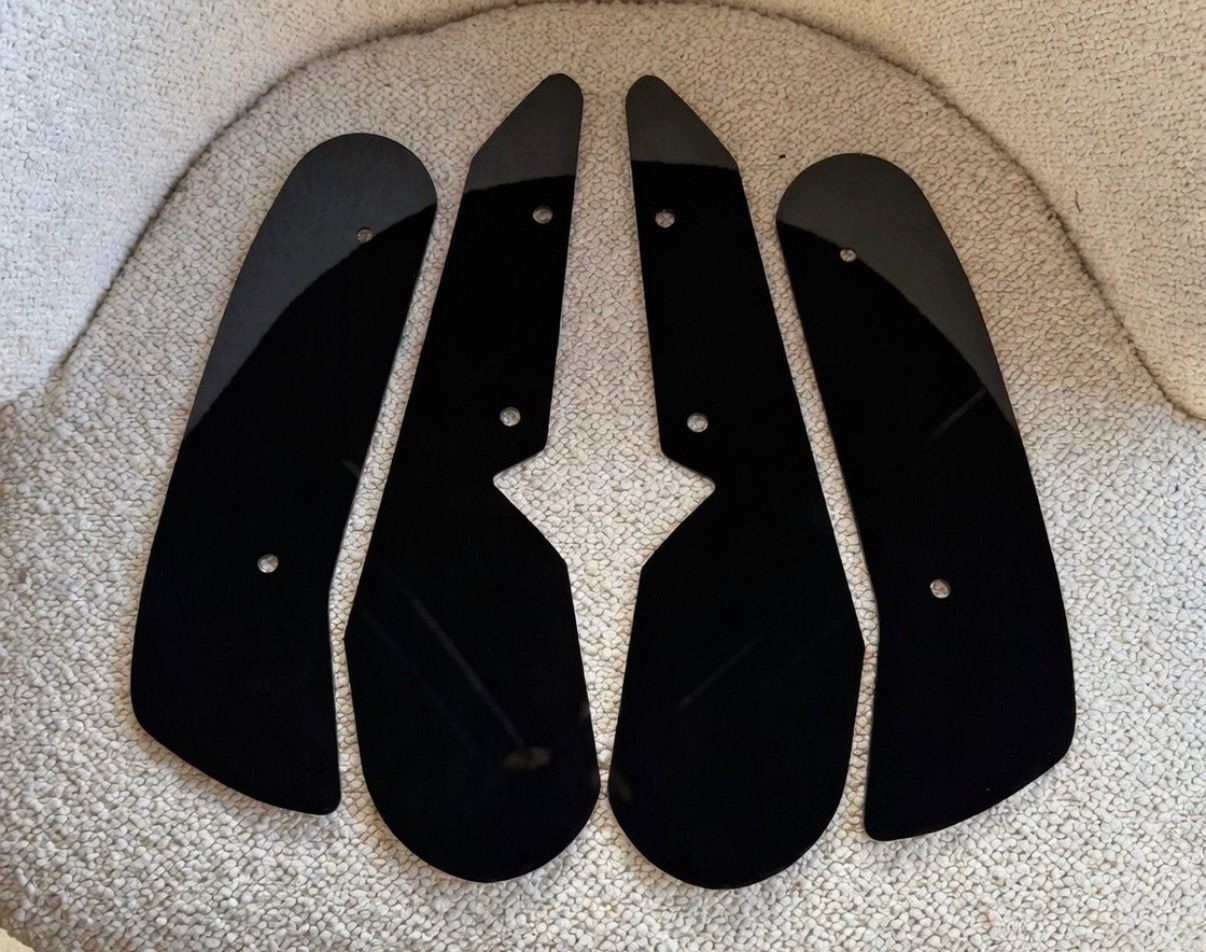 BLACK BMW 1 series F20 F21 Front Mud Flaps Arch Guards All Models 2012-2019
