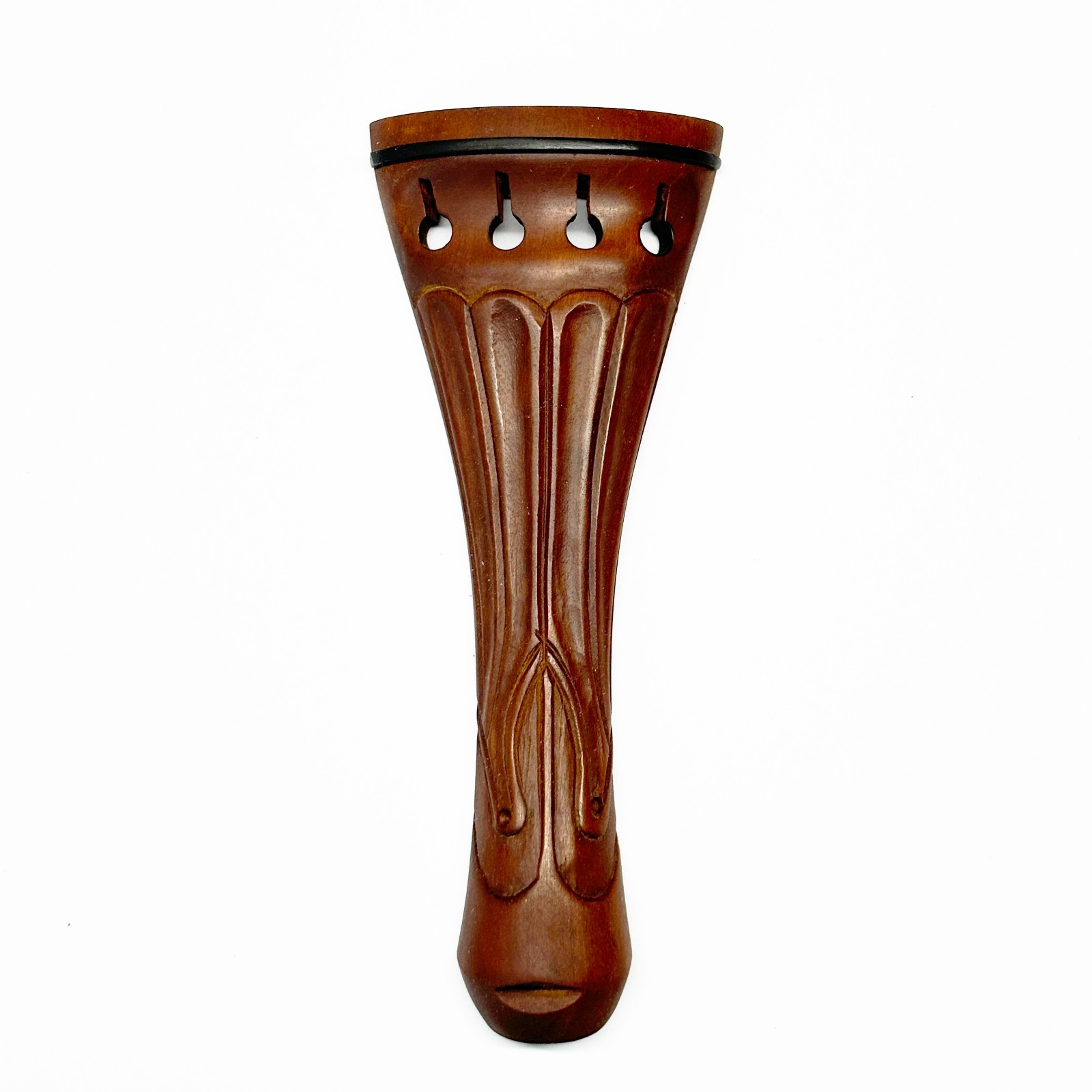 4/4 Violin Carved Tailpiece Jujube Wood with Carve Figure Hand Carving