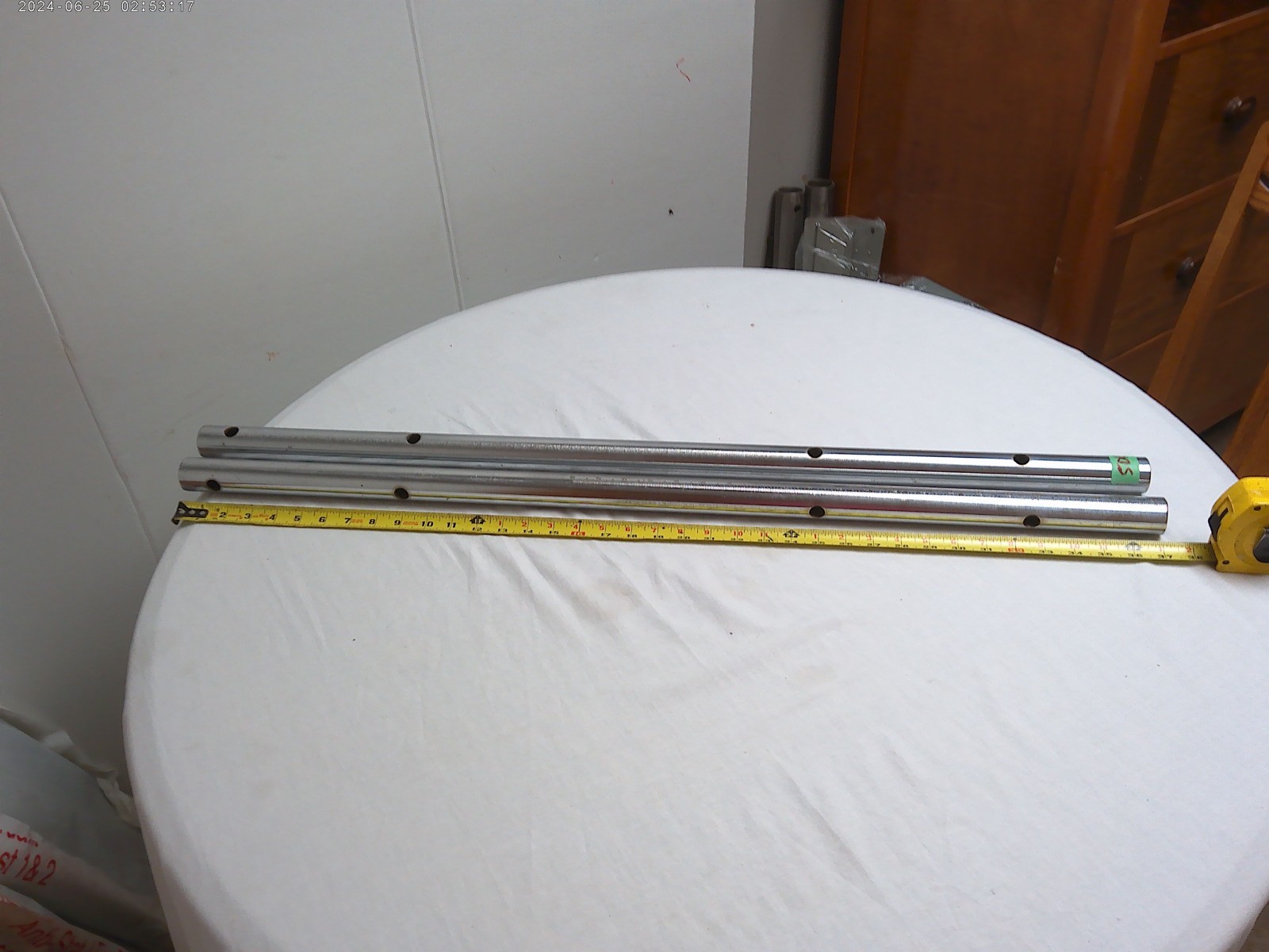 Delta/Rockwell Table Saw Jet Lock Fence Rails 37 ", 1  3/8" Diameter-Nice