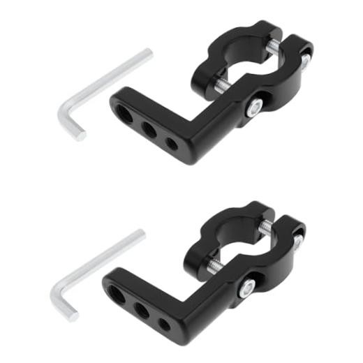 2Pcs Motorcycle Headlight Bracket Spotlight Bumper Mount Tube Clamp Holder for