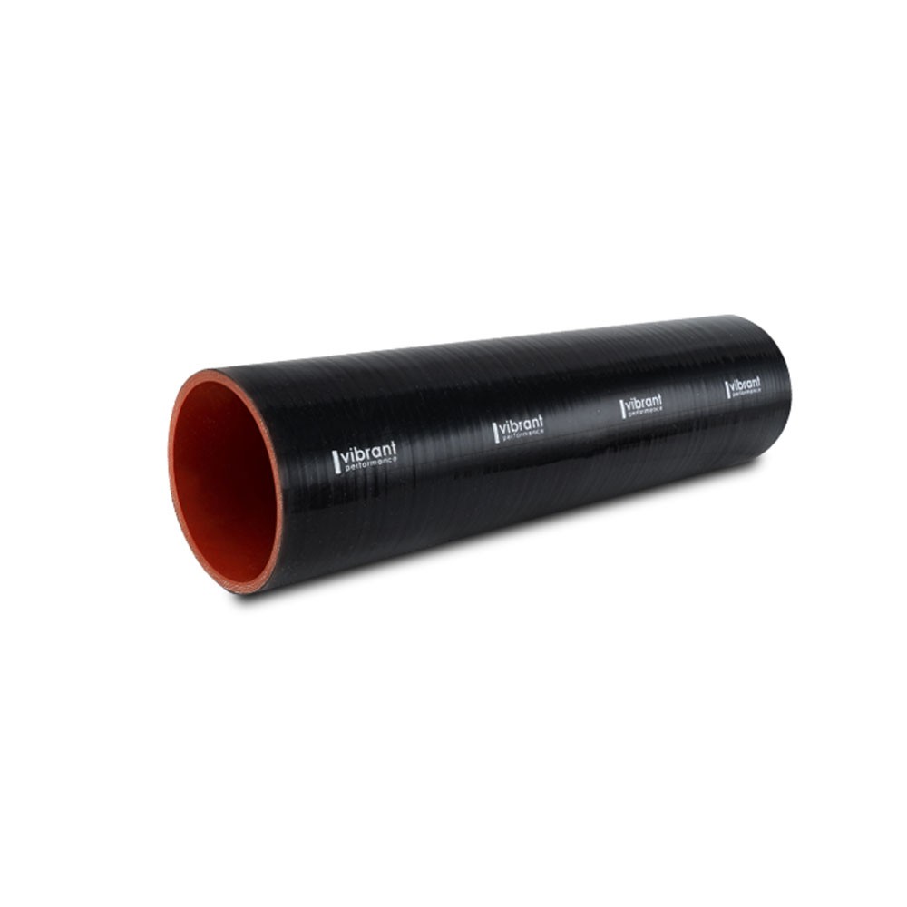 Vibrant Hose Coupler 27071; Aramid Reinforced Black Silicone, 2 x 12 in. Long