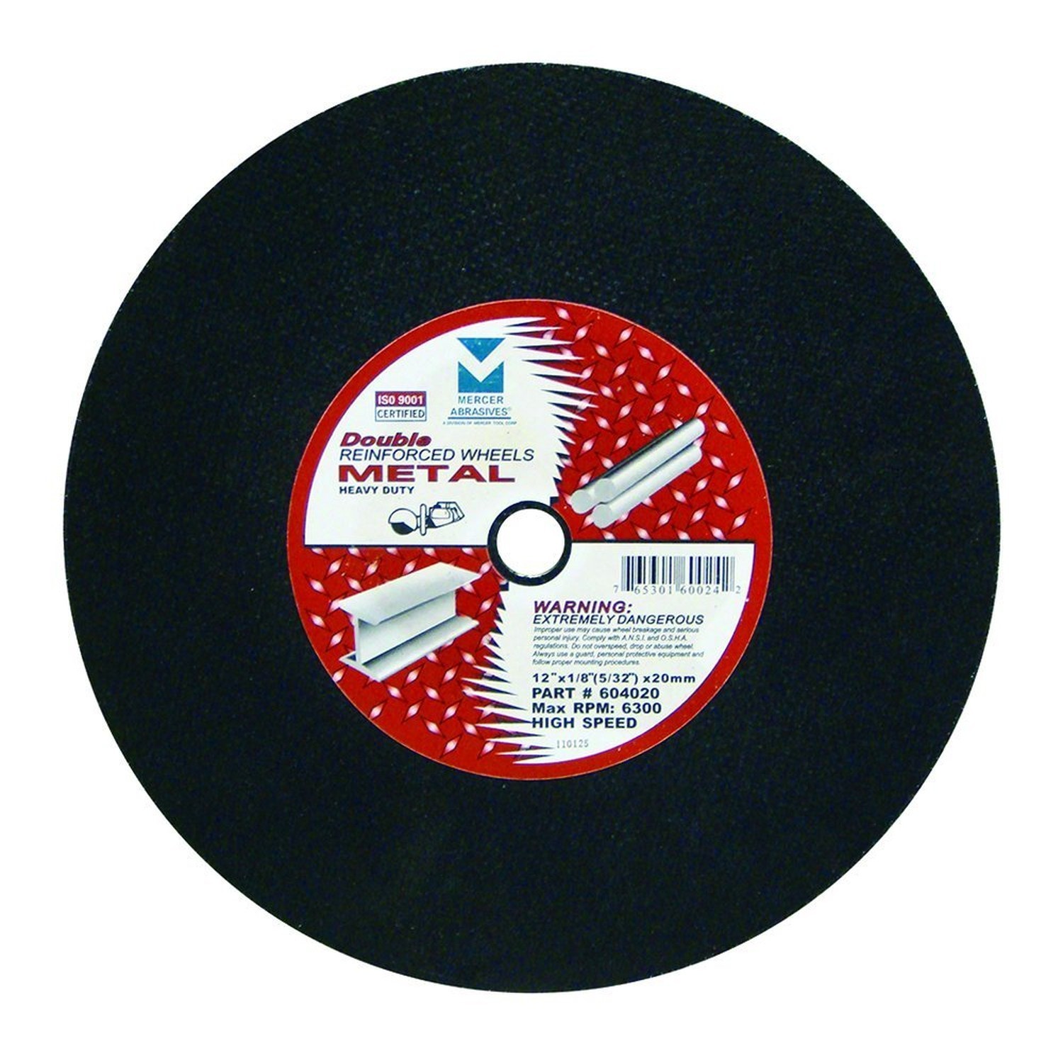 604020-12" x 1/8"(5/32") x 20mm Gas Saw Cut-Off Wheels for Metal (1... Fast Ship