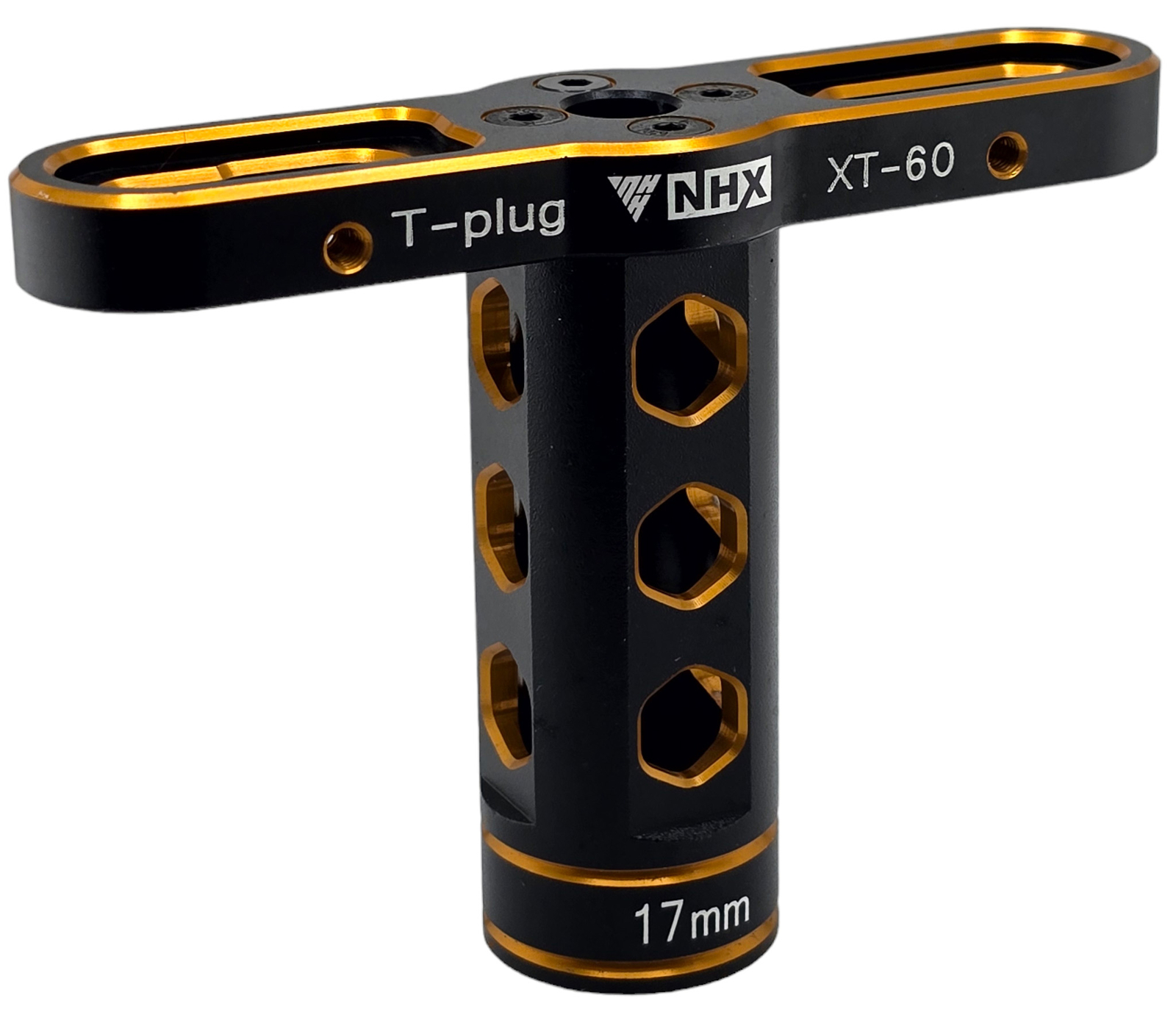 NHX RC Aluminum 17mm Hex Nut Wrench -Gold