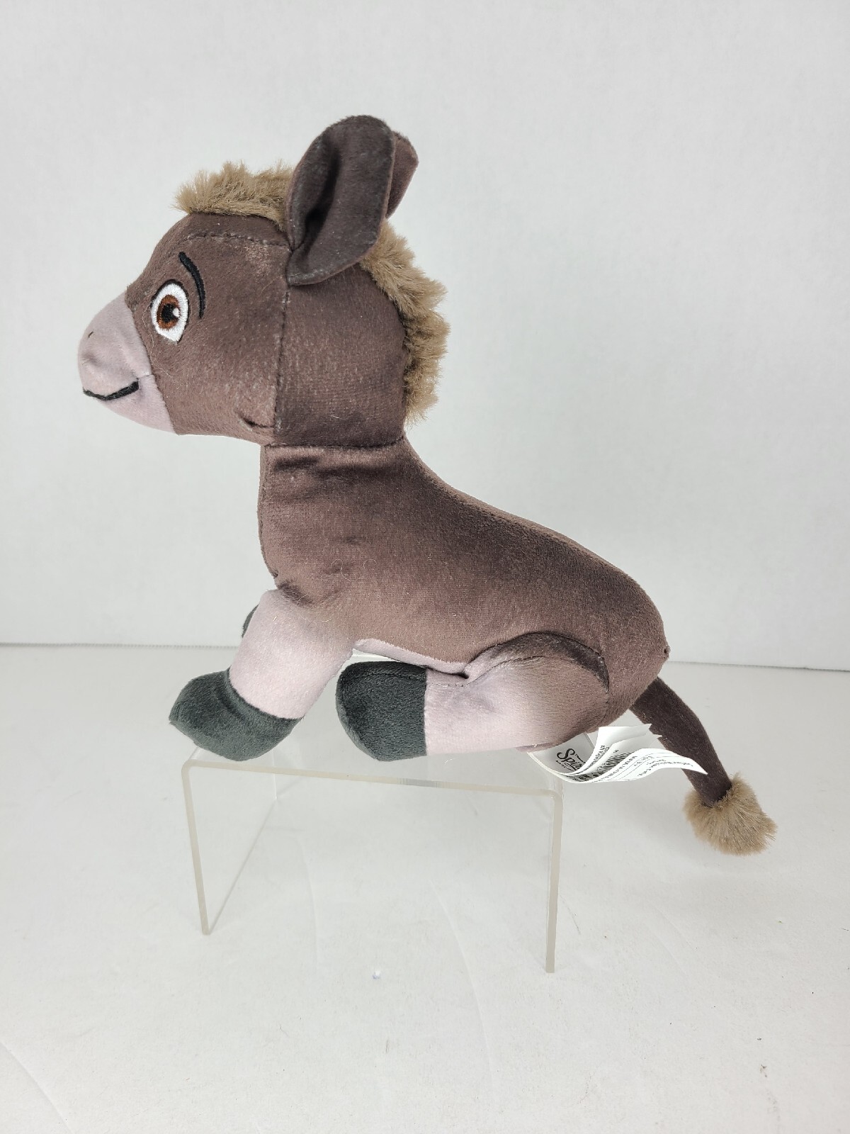 DreamWorks Spirit Riding Free Señor Carrots Donkey Plush Stuffed gray 8"