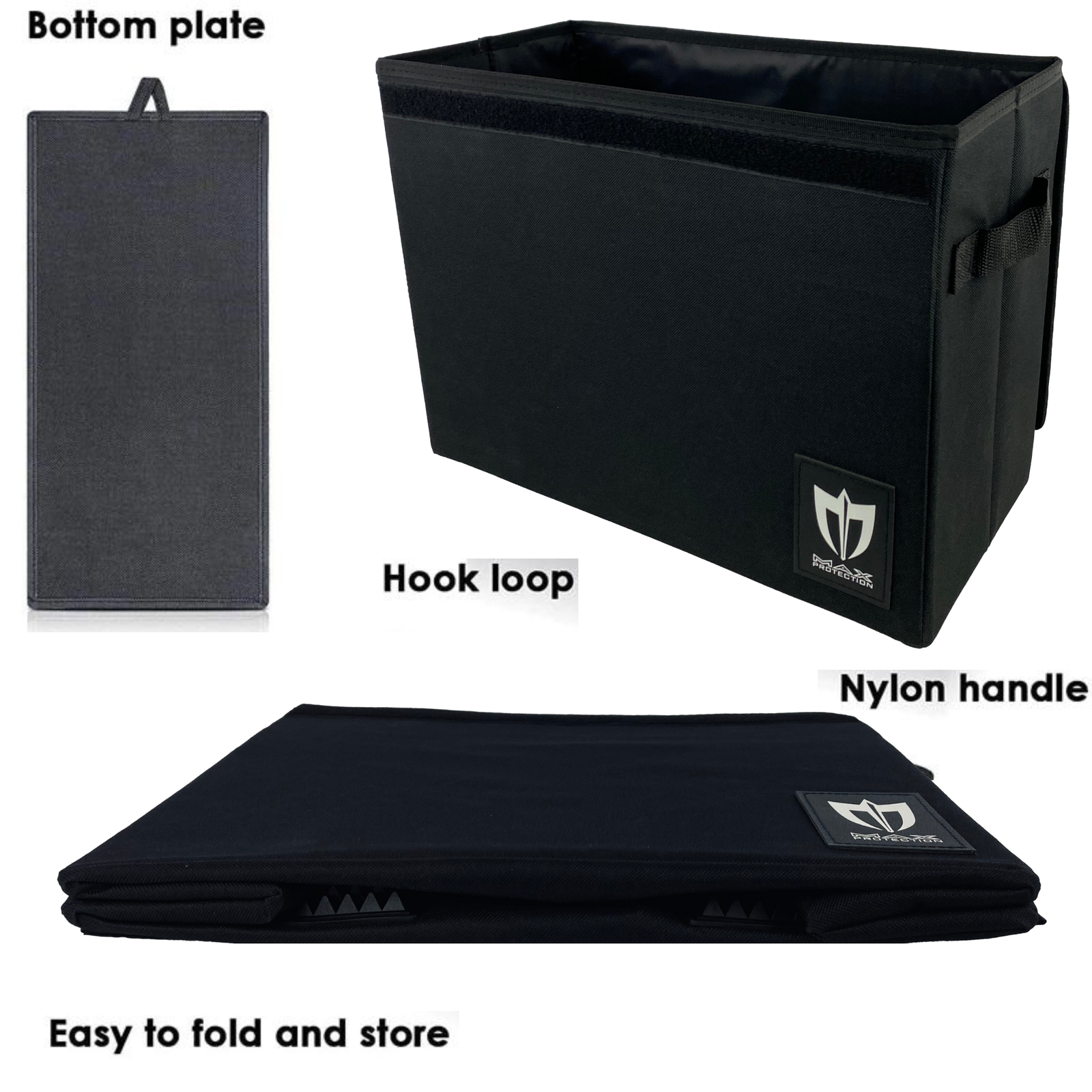 (2) MaxPro Comic Book Foldaway Light-Weight Collapsible Storage Boxes Stackable