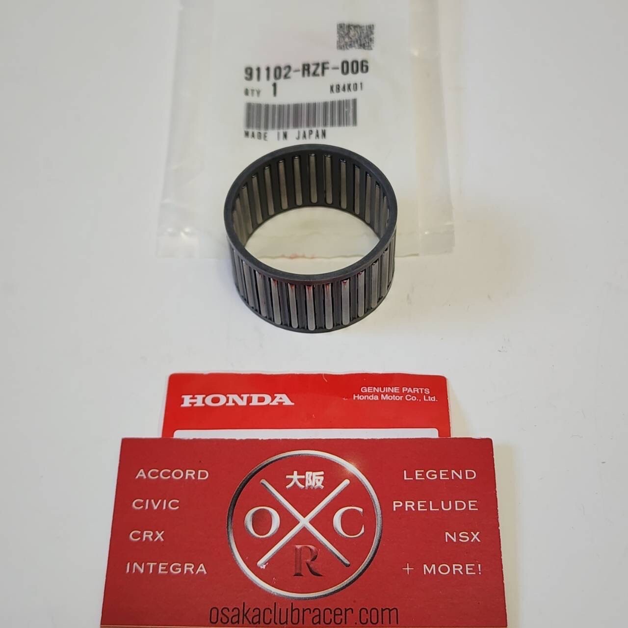 Genuine OEM Honda Acura Needle Bearing 91102-RZF-006 39x44x24 Civic Accord TSX