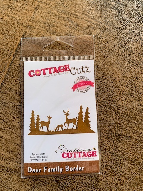 COTTAGE CUTZ STEEL CRAFT DIE,DEER FAMILY BORDER , #CCE-439, NEW! NEVER USED!