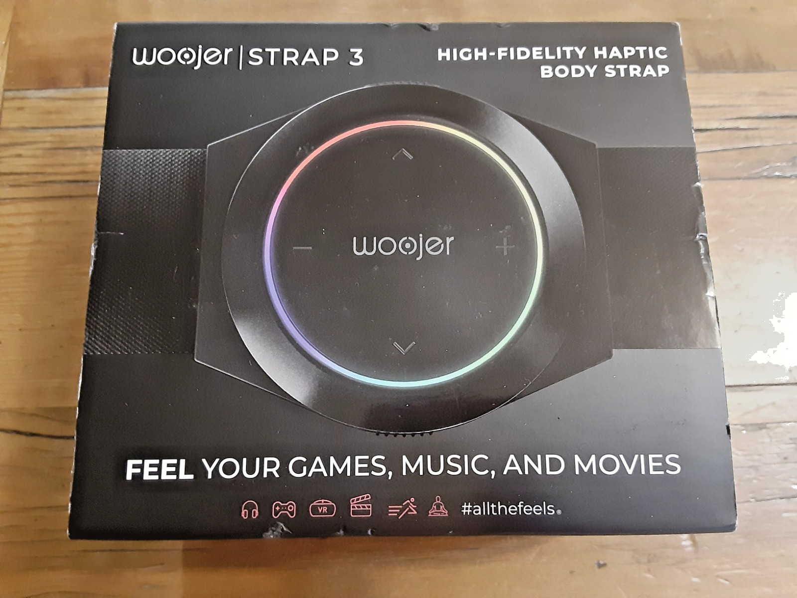 Woojer Strap 3 High-Fidelity Haptic Body Strap (Black)
